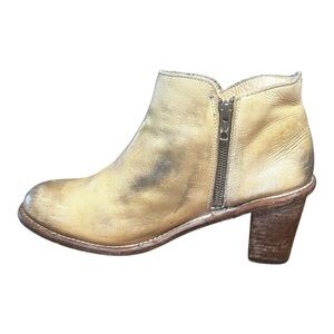 Bed Stu Whiskey Sunset Sonic Ankle Boot Distressed Leather Tan Rustic Size 10